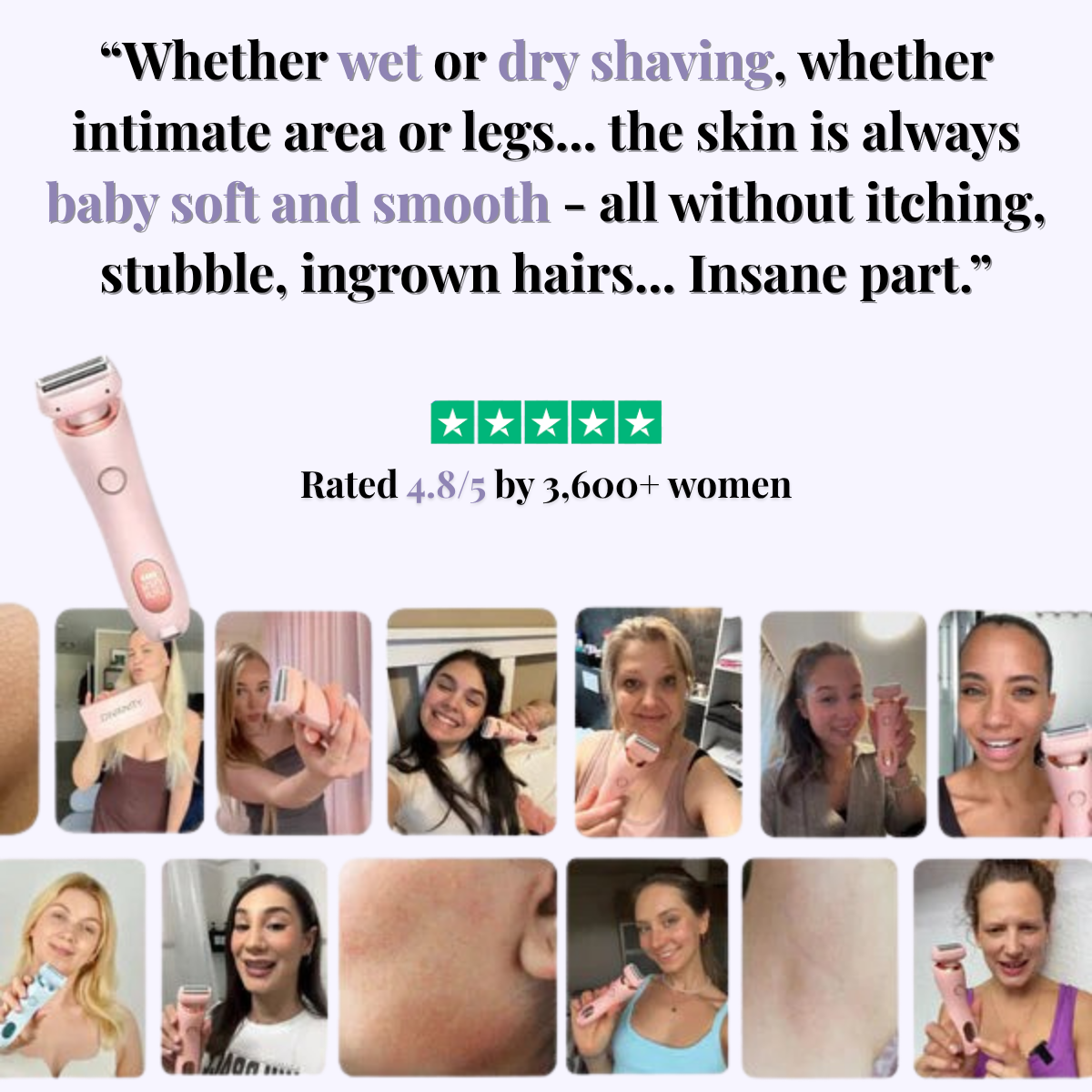 K-SHAVER - Zero Irritation for Every Skin.